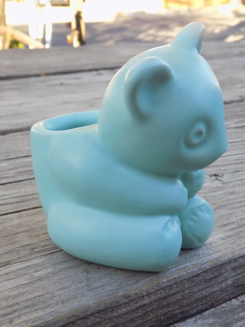 Bear Couple Matching Sm Planter Succulent Babies Room Decor, HAVE CHIPS *
